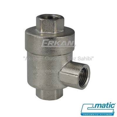 Pnömatik Nikel Kaplı Pirinç Çabuk Egsoz Valfi (MV27) - 1