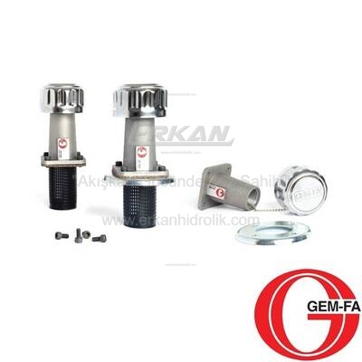 Hidrolik Flanşlı Krom Kaplı Çelik Mobil Tank Kapağı ve Hava Filtresi (MDK Serisi) - 1