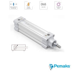 PNC-Y Serisi Yastıklamalı Pnömatik Silindir (Ø32...Ø125) (ISO 15552) - PEMAKS